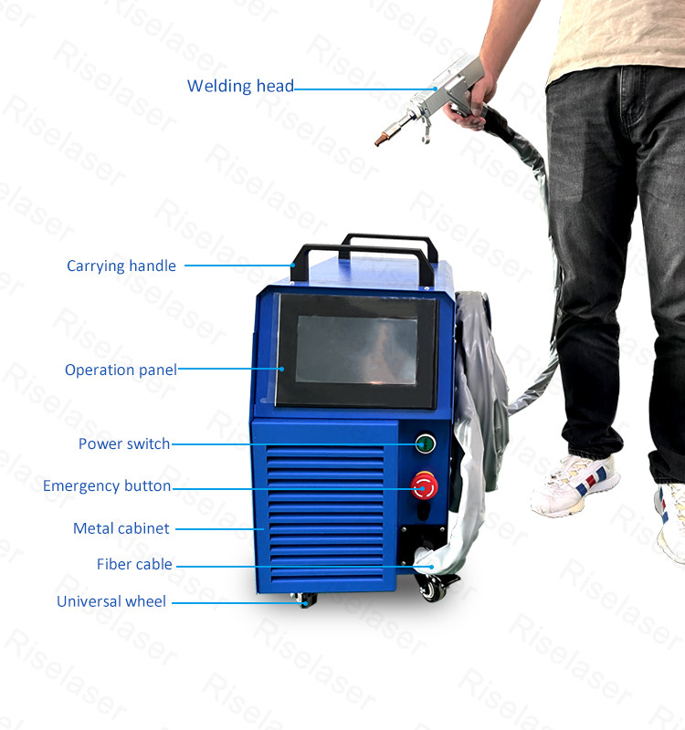 800W 1200W 1500W 2000W Air Cooling 1000w Handheld Laser Welding Machine For Stainless Steel
