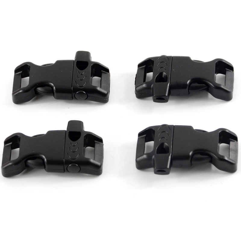 1/2&quot; Plastic Curved Side Release Paracord Whistle Buckle