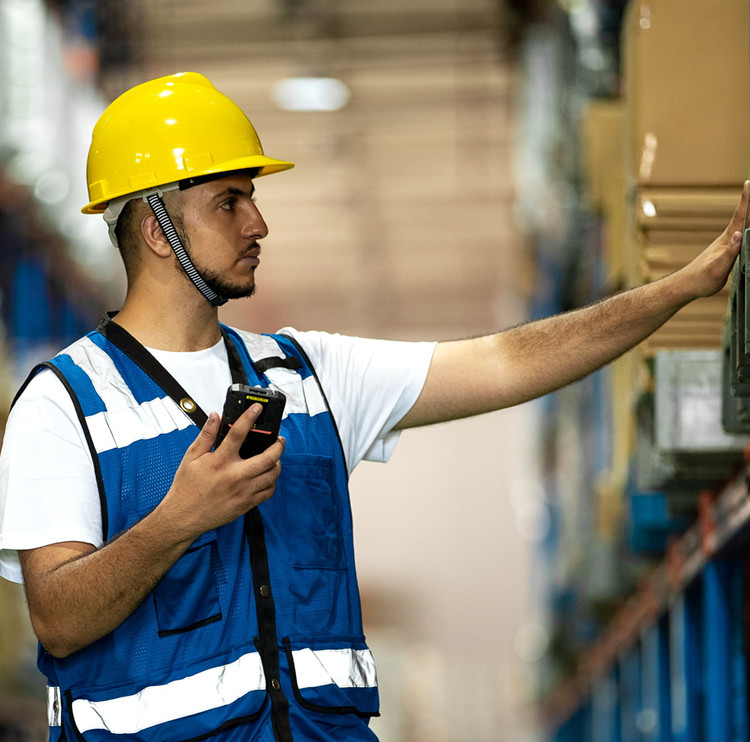 NFC Handheld Data Collector Removable Polymer Battery For Warehouse Scanning