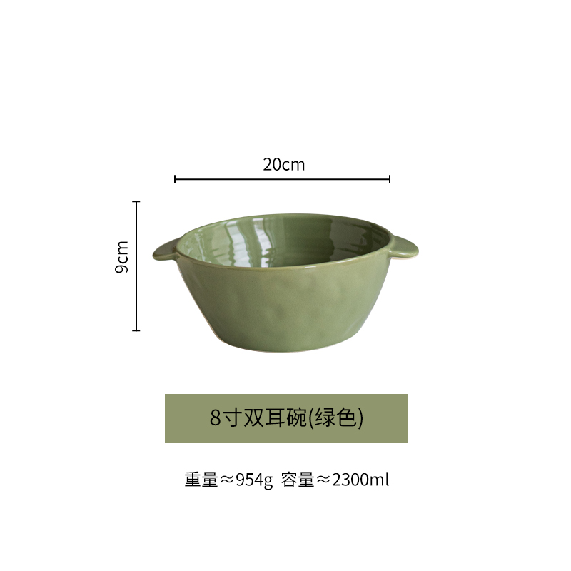 16 Pc Unbreakable Dish Set 8 Inch Noodle Bowl Dessert Salad Bowl Cute Ceramic Rice Bowls