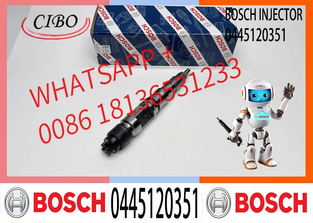 High Quality 0445 120 351 Diesel engine parts fuel system common rail injector 0445120351 crdi fuel oil injector 0 445 1