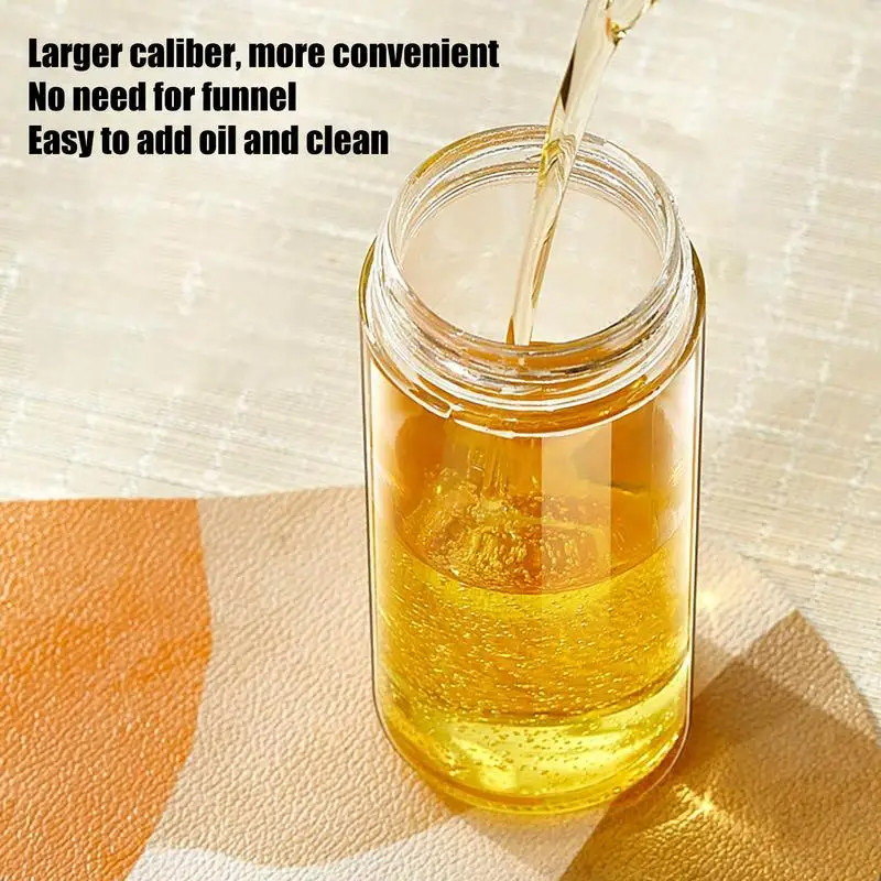 Auto Flip Cooking Oil Bottles Leak Proof Oil Dispenser Bottle With Automatic Stopper Cap Non Slip Handle For Kitchen Cooking