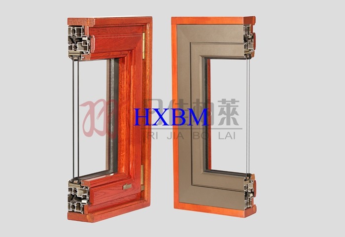 Residential Brown Aluminium Double Glazed Windows Water Resistant High Strength
