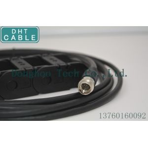 Black Camera USB Cable With Screw Locking Connector