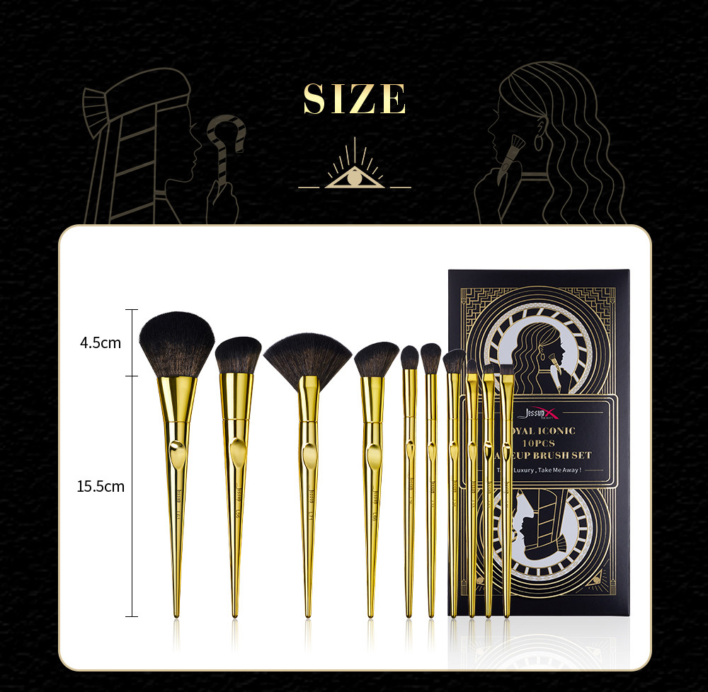 Jessup 10pcs Basic Makeup Brushes Set