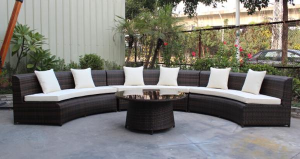 4 piece -weather resistant PE wicker rattan Star hotel lobby luxury sofa