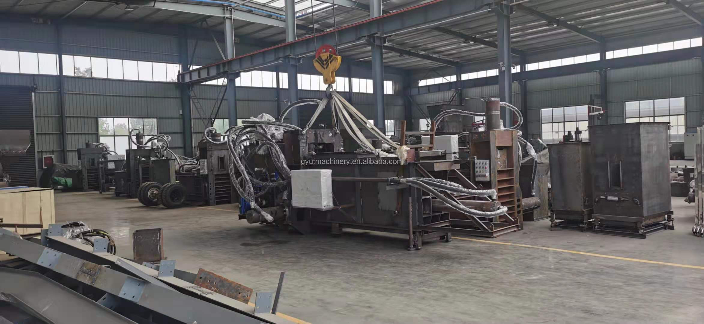 Support Room Space Selection Horizontal Bale Machines for Coconut Fiber Baling