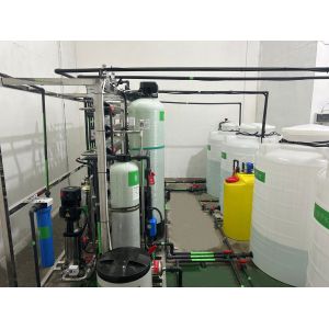 1T/H Reverse Osmosis System Secondary Stage With Simens PLC Control Cabinet For