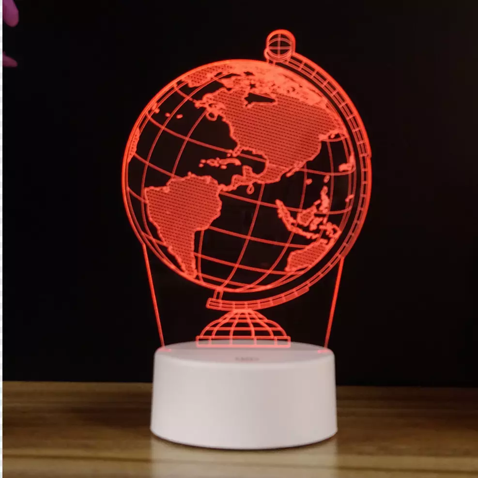 Changeable USB 188mm 3D Led Illusion Lamp 3d Illusion Decorative Lights