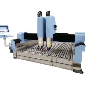 2030 Double XYZ 3 Axis Stone CNC Machines 3000mm Granite Engraving Machine