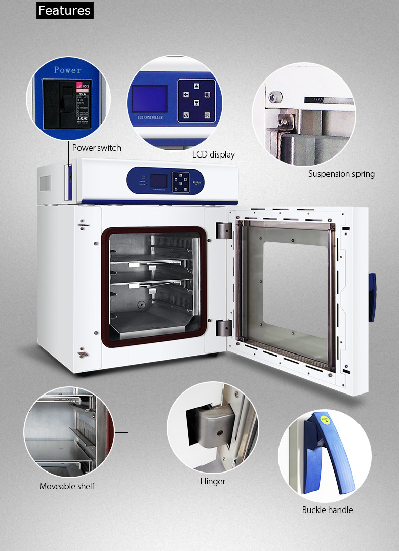 Pump Vacuum Dryer Oven 110V 220V Lab Vacuum Chamber Drying