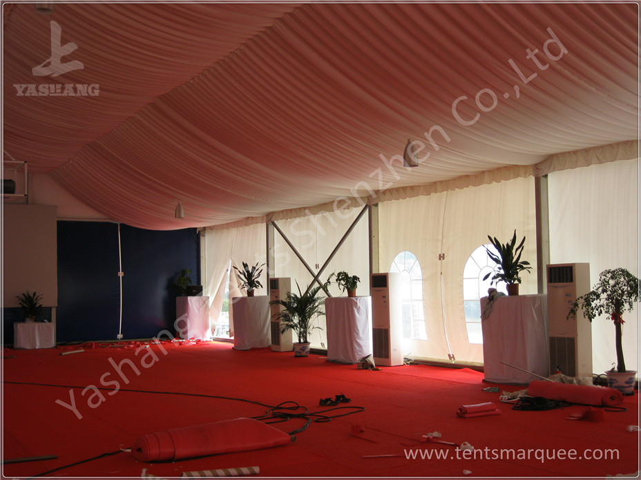 Enclosed Space Elegant Wedding Event Tent Clear Span Marquee White Canopy