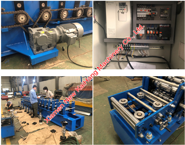 Light Gauge 1.2mm Galvanized Purlin Roll Forming Machine, C100 size for upright