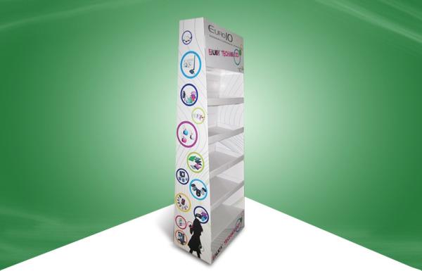 Five Shelf Cardboard Display Stands Cardboard Floor Display for Electronic