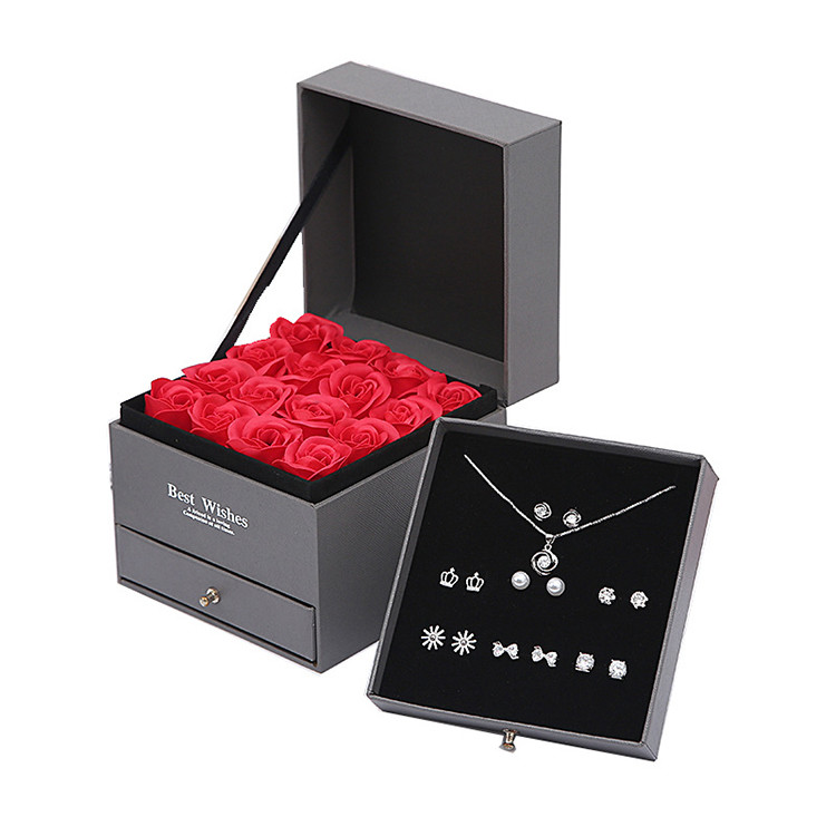 OEM ODM Double Layer Jewelry Box , RoHS Valentine'S Day Gift Box 40cm X 40cm
