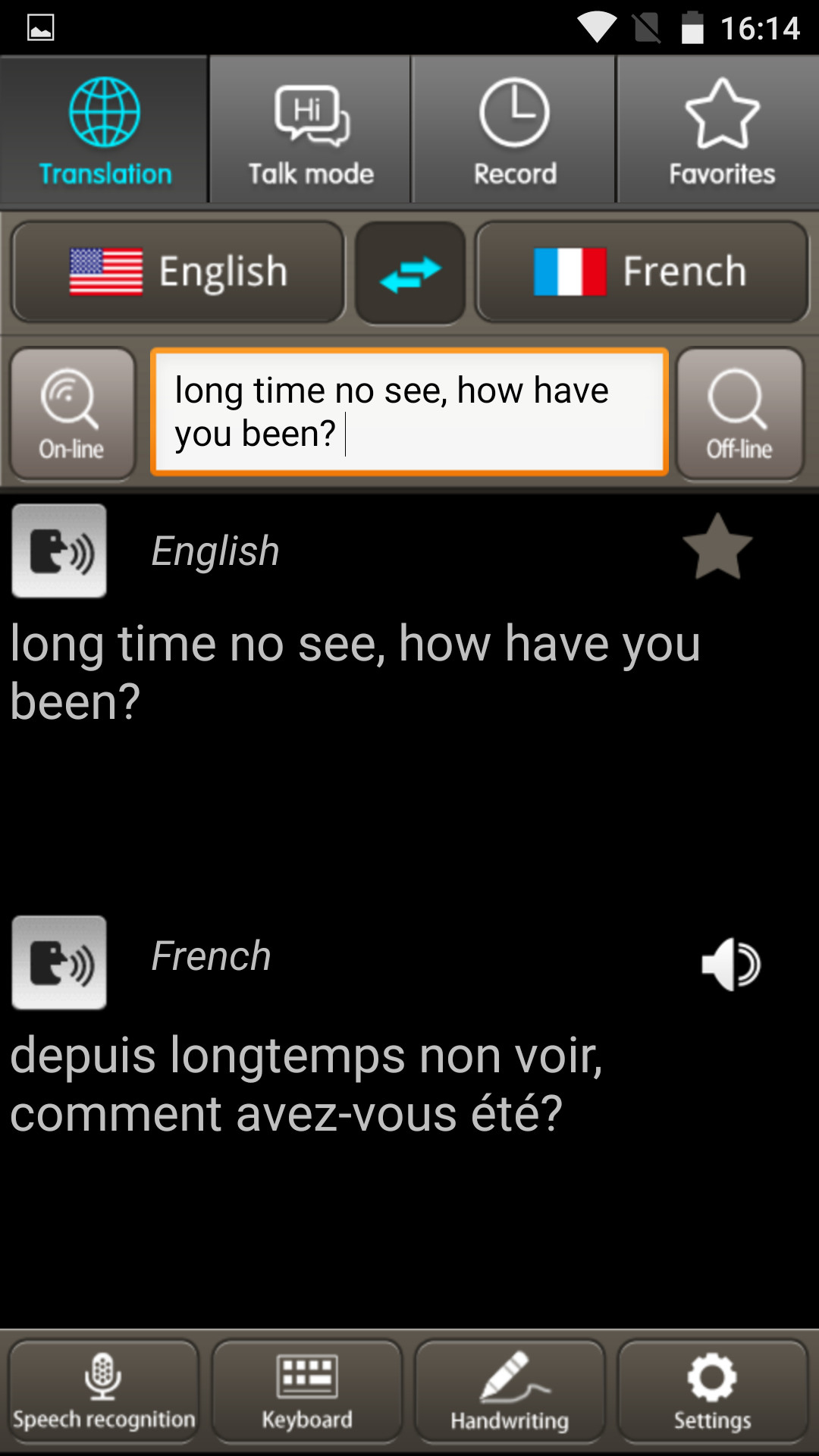 Multilingual Conversation Global Translator With Electronic Dictionary Dark Grey Color