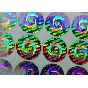  One-Time Use Custom 3D Laser Holographic Labels With Logo Tamper-Evident &amp; Anti-Counterfeit Stickers Manufactures