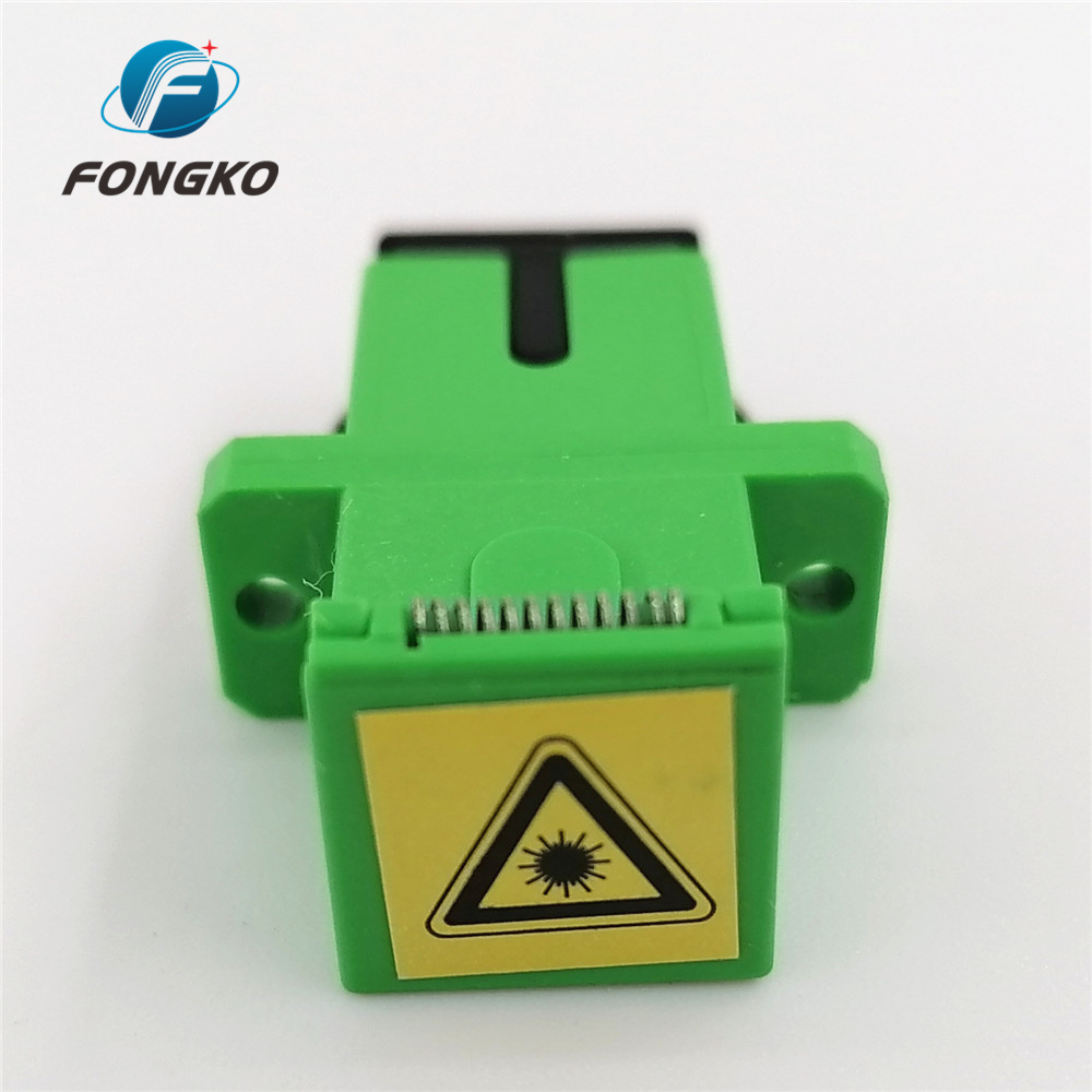 Hot sales SC APC Optical fiber hybrid adapter Auto Shutter simplex flange fiber optical adapters