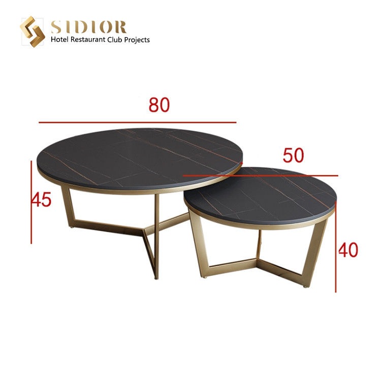 High Quality Coffee Table, Corner Table, Center Table, Tea Table, Man Made Marble Top, Stainless Steel Base