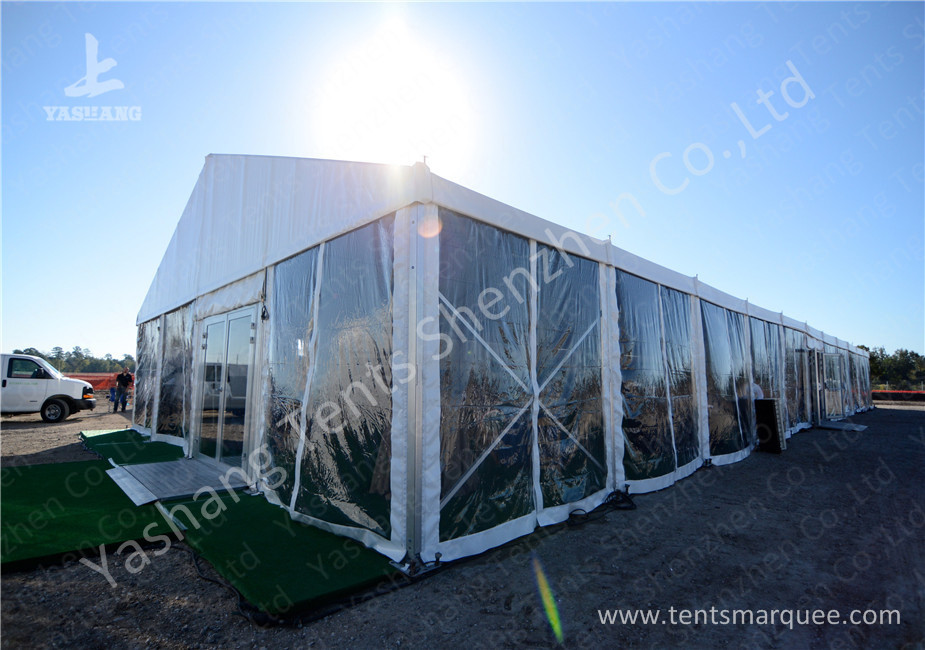 16M Wide Transparent Pvc Wall Outdoor Party Tents , Wind Resistant Garden Party Marquee