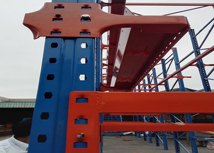 Adjustable Drive In Pallet Racking System , Pallet Rack Storage Systems For Cold Storage