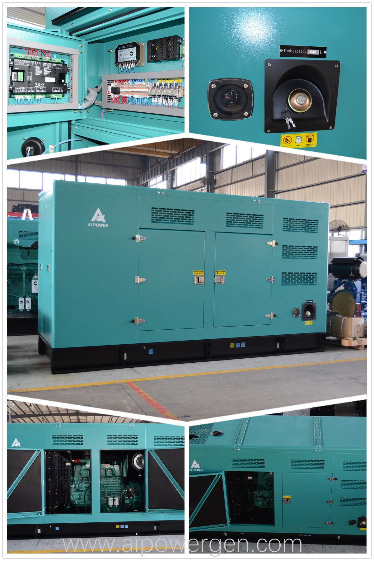 Diesel 220KW Atmospheric Power Engine With 275KVA DCEC Diesel Generator Fuel Filter