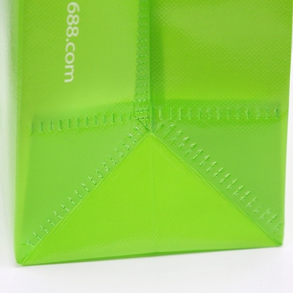 100gGreen Color PP Laminated promotion Bag in Ultrasonic Technical
