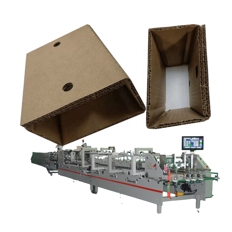 800 Corrugated Carton Box Folding Gluing Machinery for Automatic Cardboard Box Making