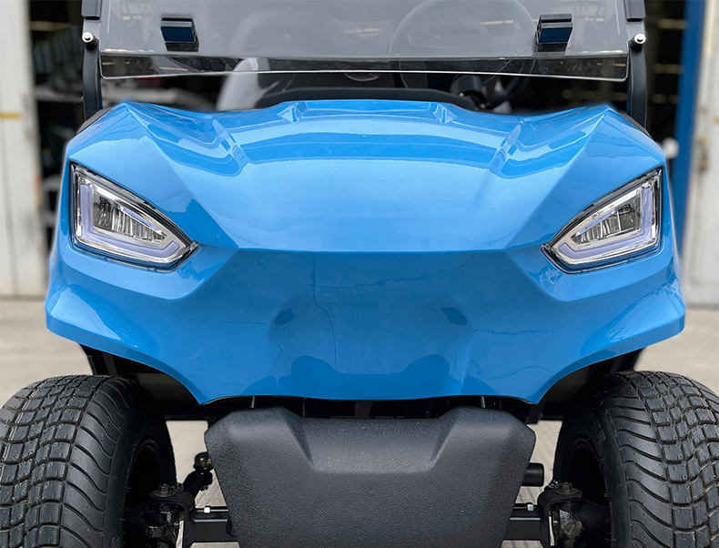 NL-G2020 48V 5KW Golf Cart Car 2 Passenger with Max. Speed 15.5mph 25khp and Tire Size 205/50-10 Tire diameter 18.1in 460mm