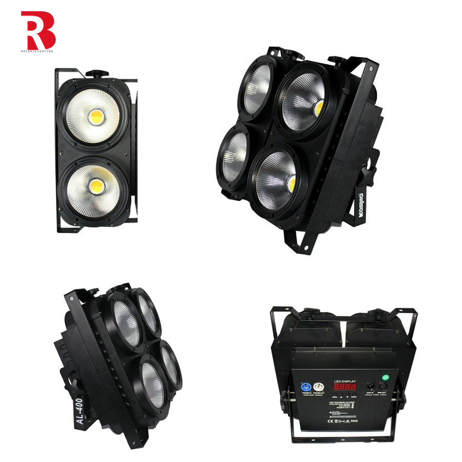 Studio Tv Film Dmx Strobe 2x100w 2 Eyes Led Audience Blinder Light 4x100w 4 Eyes Led Blinders