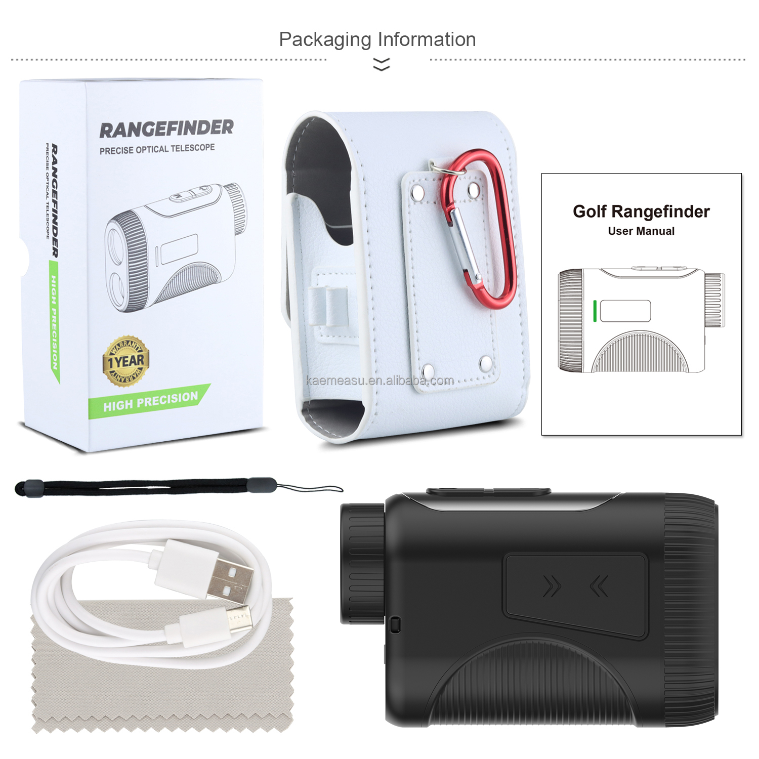 Durable Construction 800m High Accuracy OEM Golf Rangefinder with Slope Magnetic Function and Sport Laser Technology