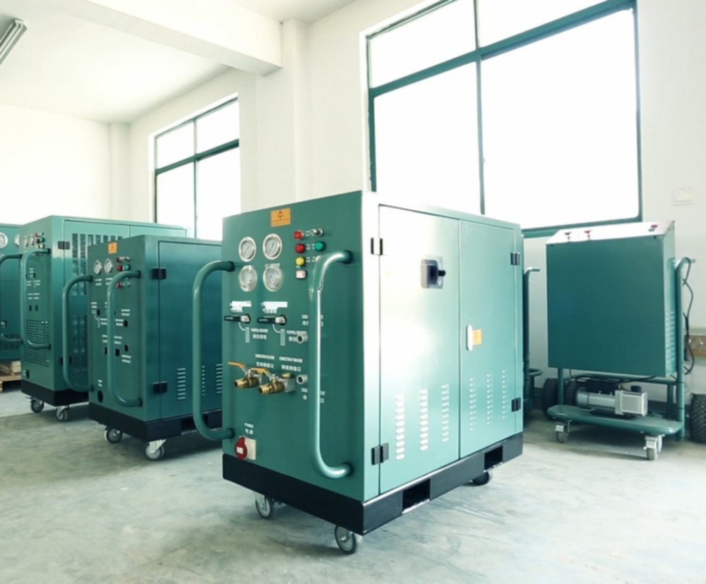 Air Conditioning Refrigerant Recovery Recharge Machine Ac Recovery Pump7HP Gas Recovery Machine R134a R22 Recovery Uni