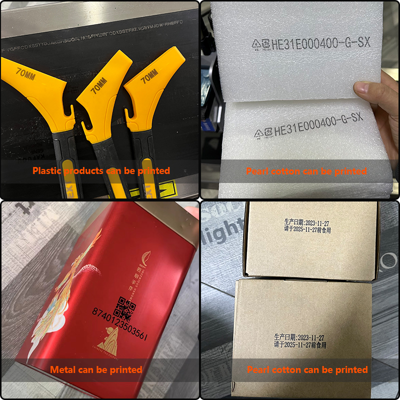 TIJ inkjet printer, fully automatic date printing, plastic bags, paper boxes, QR code printing, quick drying ink