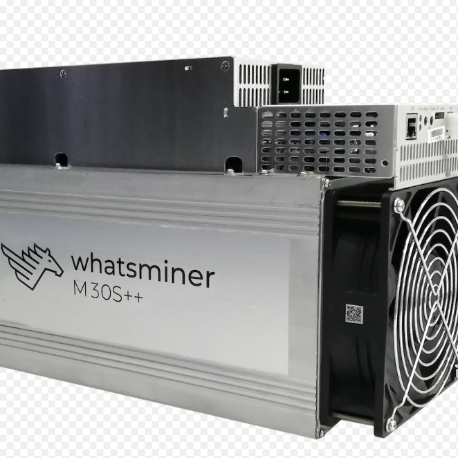 Ethernet 12.8kg BTC Miner Machine Whatsminer M30s++ 112th/S 3472w Sha256 80db