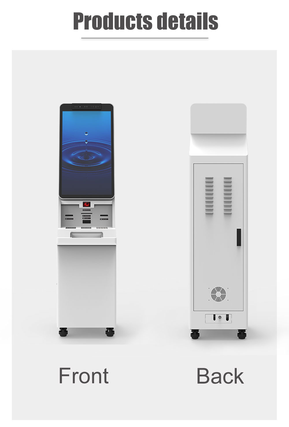 Indoor Smart Digital Touch Screen A4 Printer Self-Service KioskTouchscreen Display Payment Terminal