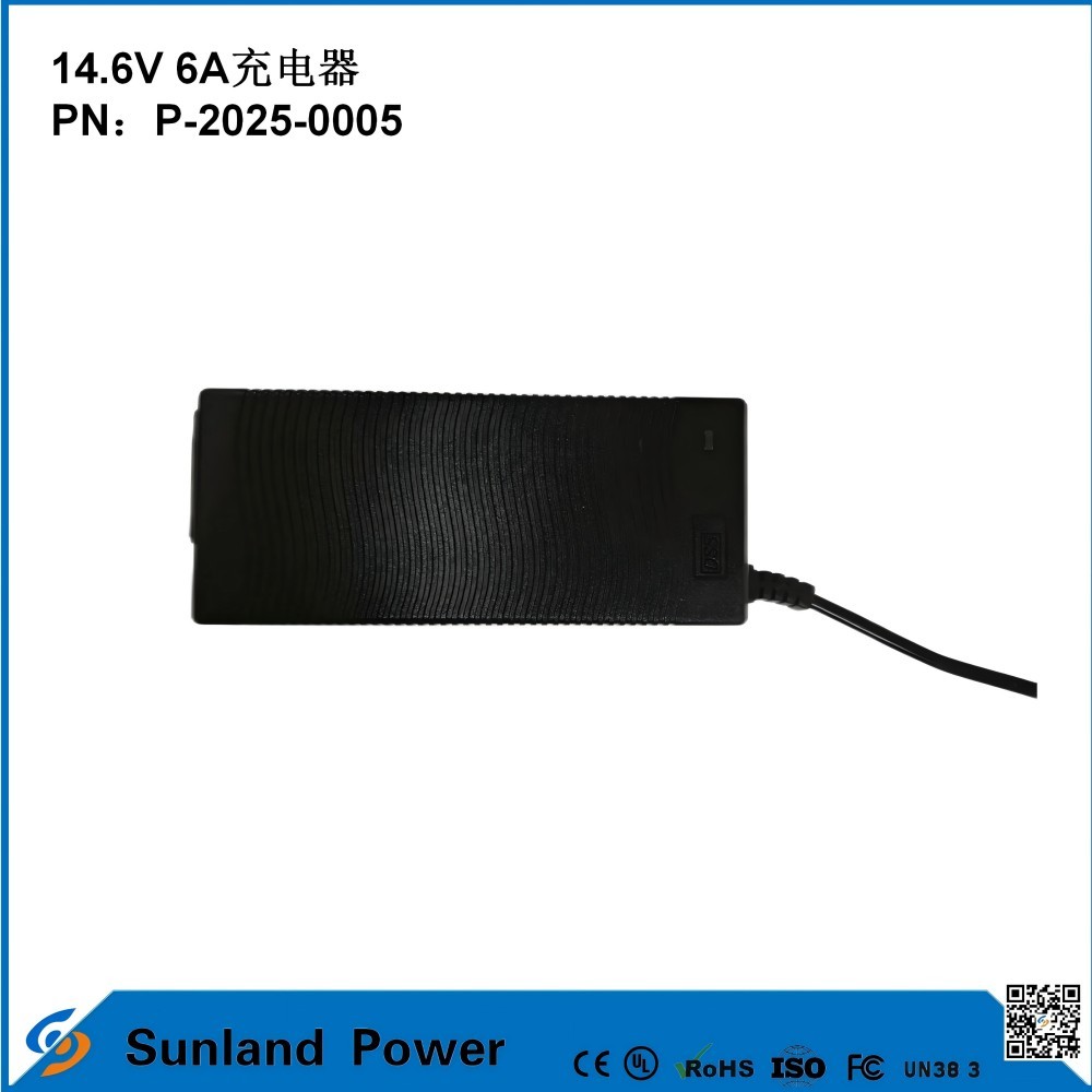 14.6V 6A Charger, Compatible with 12.8V/14.4V Lithium Iron Phosphate (LiFePO₄) Batterie Charger, designed specifically for electric tools/electric