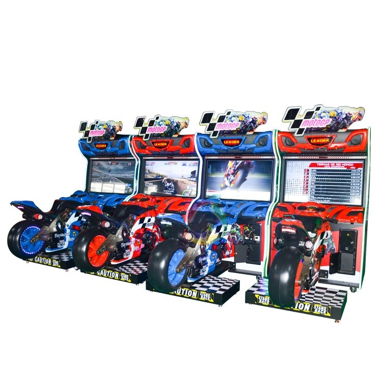 Indoor Sports Moto Gp Racing Game Simulation Arcade Machine / Car Racing Simulator
