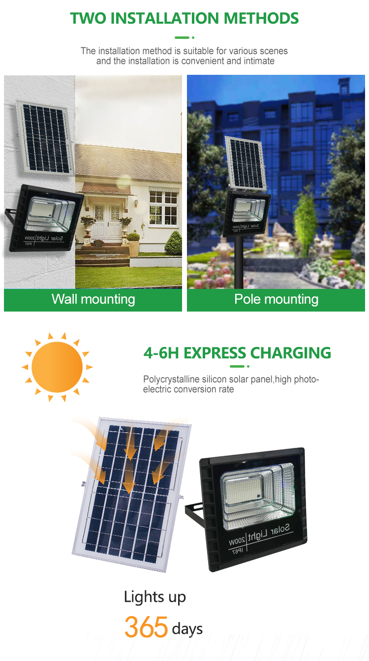 IP66 waterproof outdoor solar light