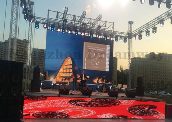 Waterproof Outdoor LED Screen Rental 4.81mm Pixels 5500cd/m2 Brightness For