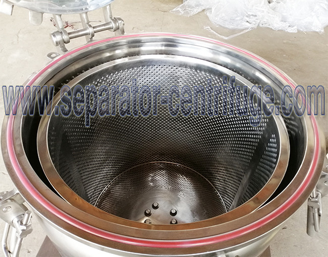 High Efficient Hemp Extraction Machine BB PLC Wash And Dry Extraction Basket Centrifuge