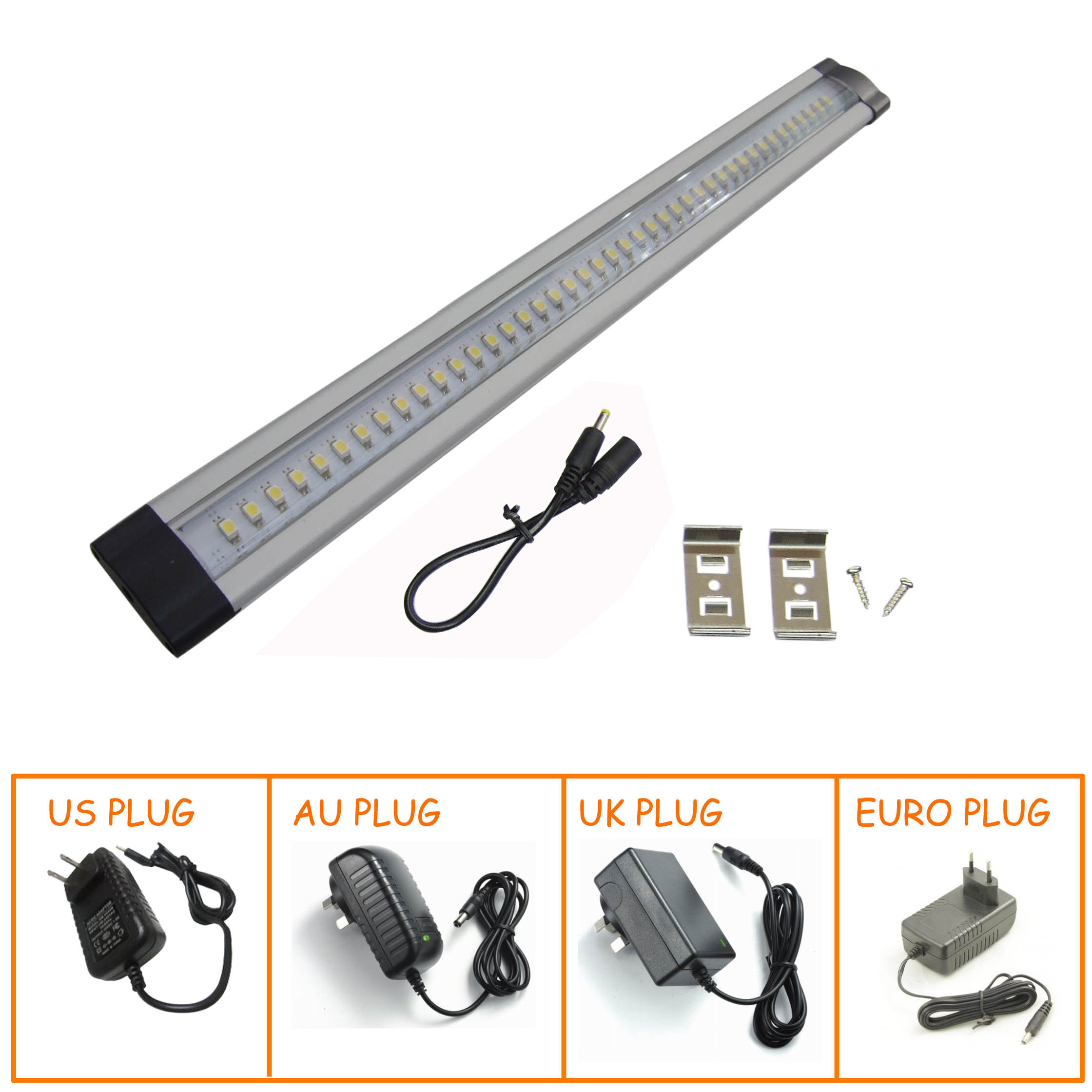  RF remote controller DC12V dimmable under cabinet led light with retail packaging Manufactures