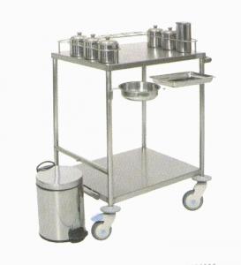 Hospital Use Stainless Steel Medical Trolley With Tray Bottle And Bucket Manufactures