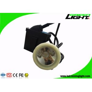 Rechargeable LED Miners Cap Lamp Automatic Power - Off With Black And White