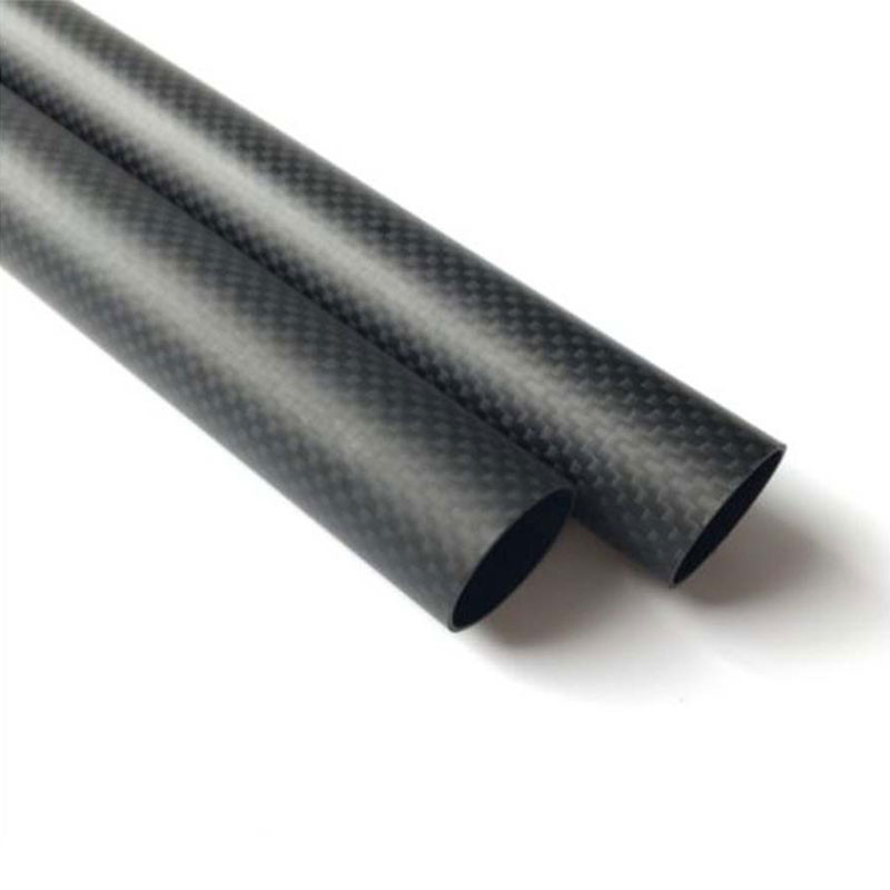 High Quality Matte Carbon Fiber Round Tube Customized 25MM 30MM 50MM Carbon Fibre Tube