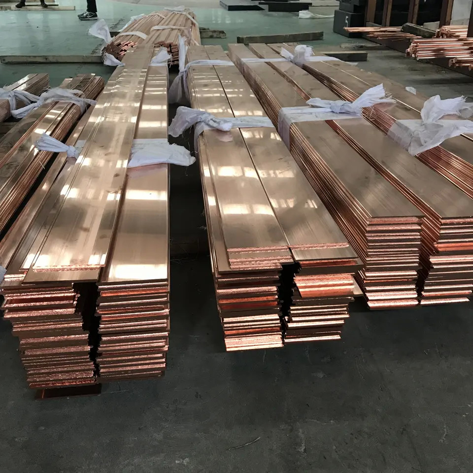 Sgs Rohs Copper Row Decoiling Flat Copper Busbar