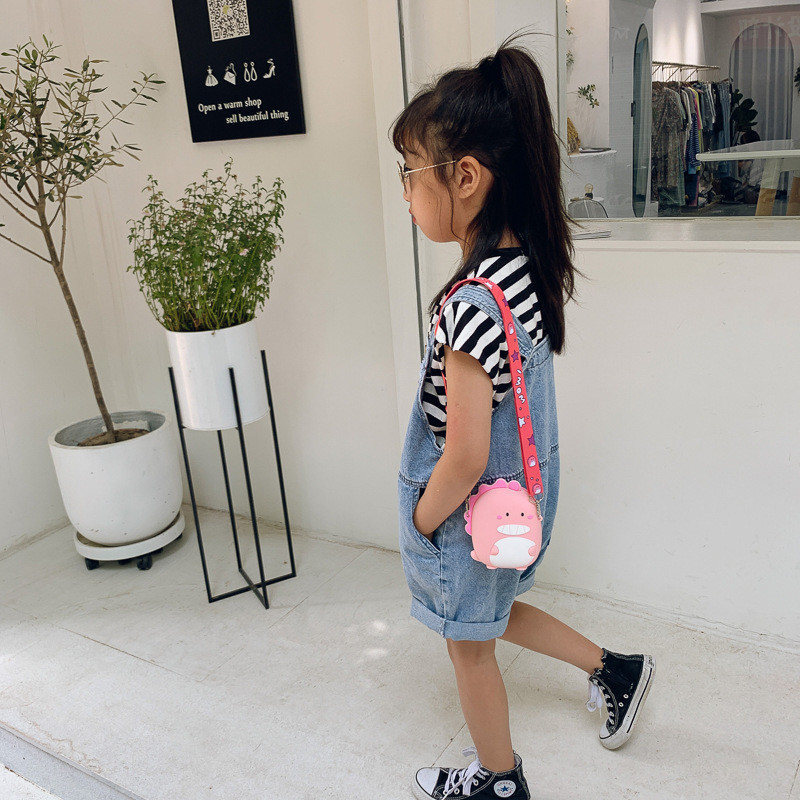 Little Girls Boys Purse Bag Toddler Crossbody Bag Dinosaur Crossbody Purse For Kids Pop Purse Bag Pencil Pouch Case Bag