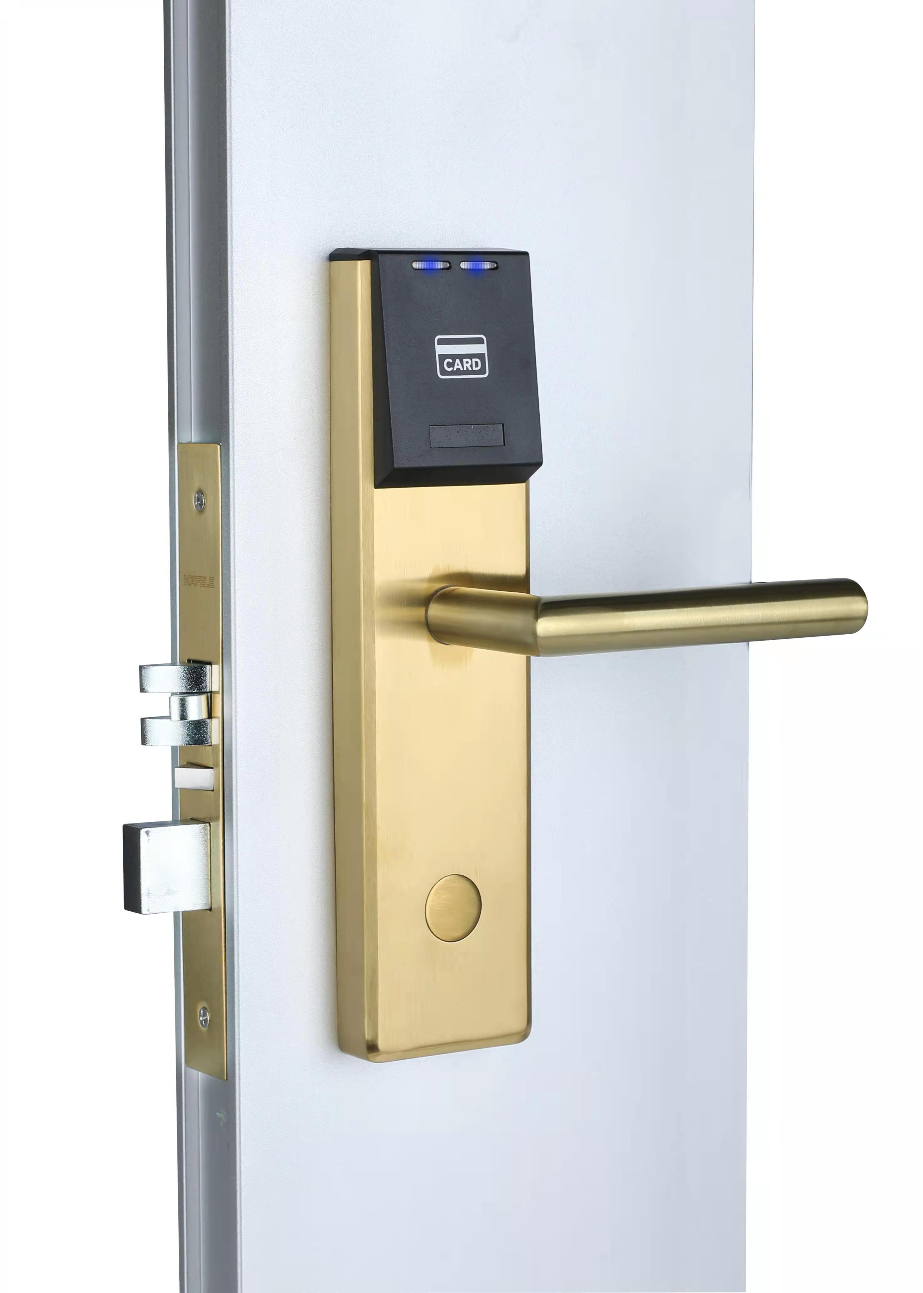 304 Stainless Steel RFID Reader Door Lock For Hotel / Apartments