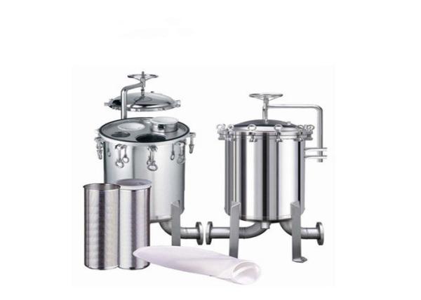 304/316 Stainless Steel Bag Filter Housing , Liquid Bag Filter Housings For