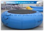 Exciting Inflatable Water Game / Rave Sports Water Trampoline Blue Color