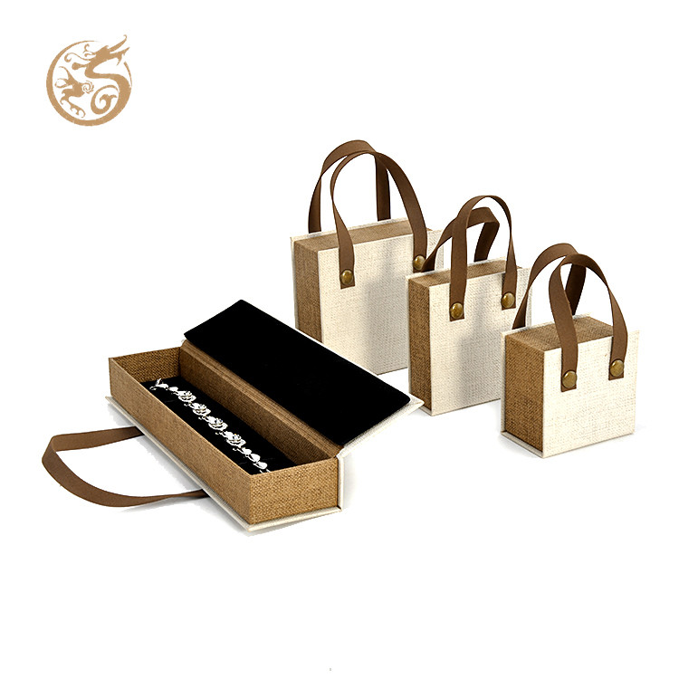 Magnetic Hard Paperboard Box for Jewelry Necklace Bracelet Texturepaper Book Shape